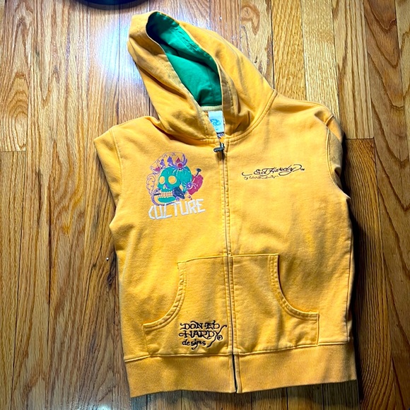 Ed Hardy Graphic Hoodie Zip Work of Art - Picture 7 of 7